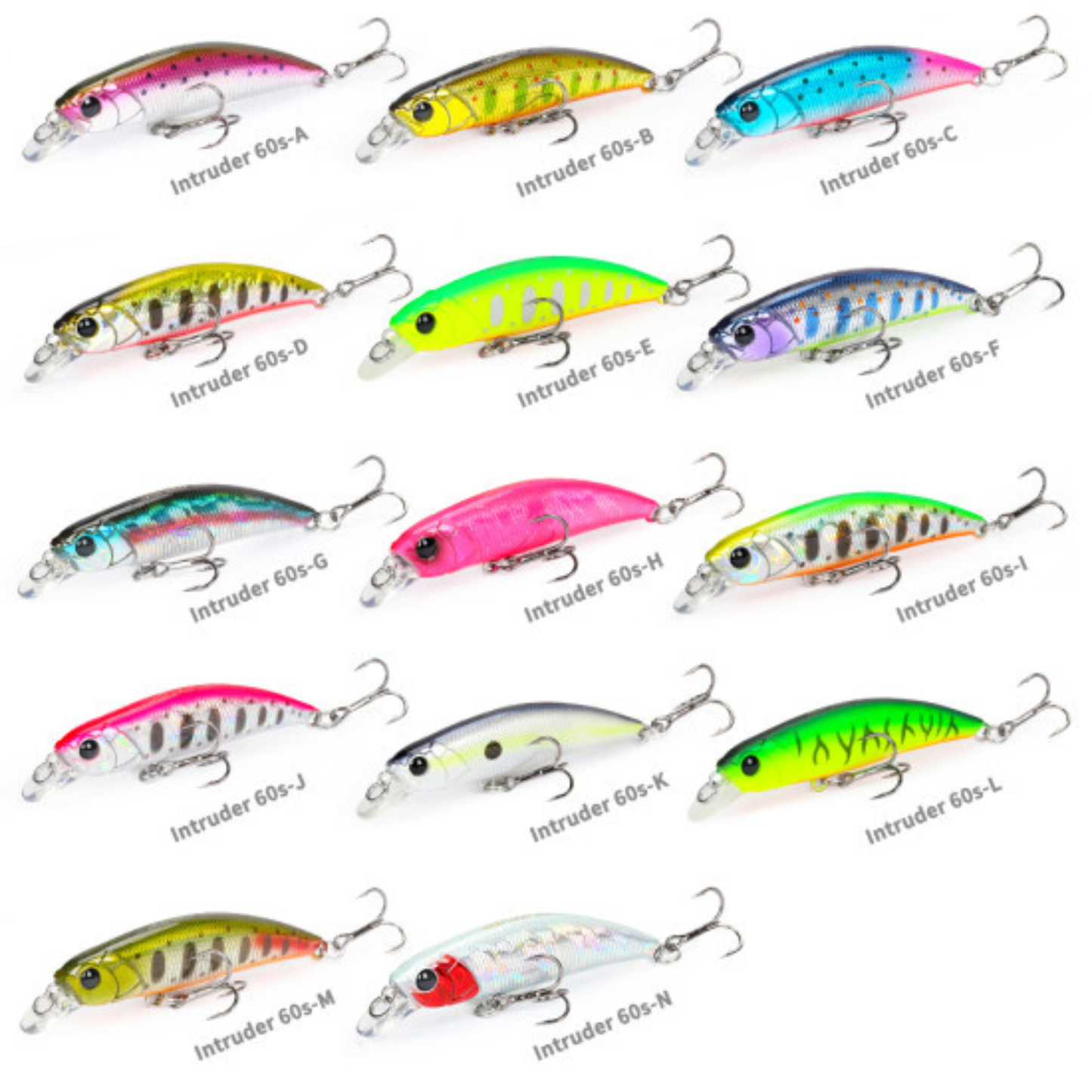 TSURINOYA INTRUDER 60S Sinking Minnow 6.5g