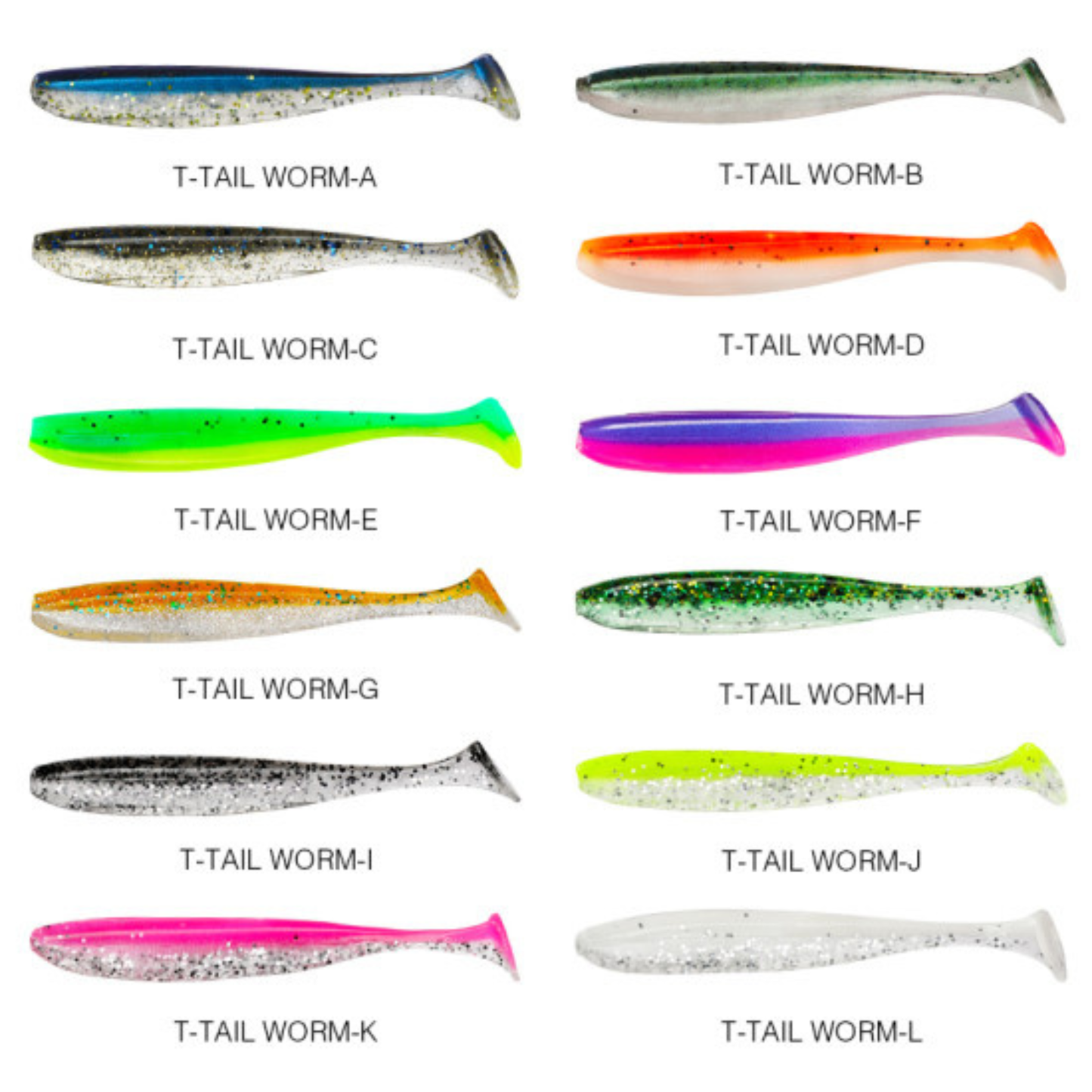 Σιλικόνη TSURINOYA T-TAIL WORM με άρωμα γαρίδας