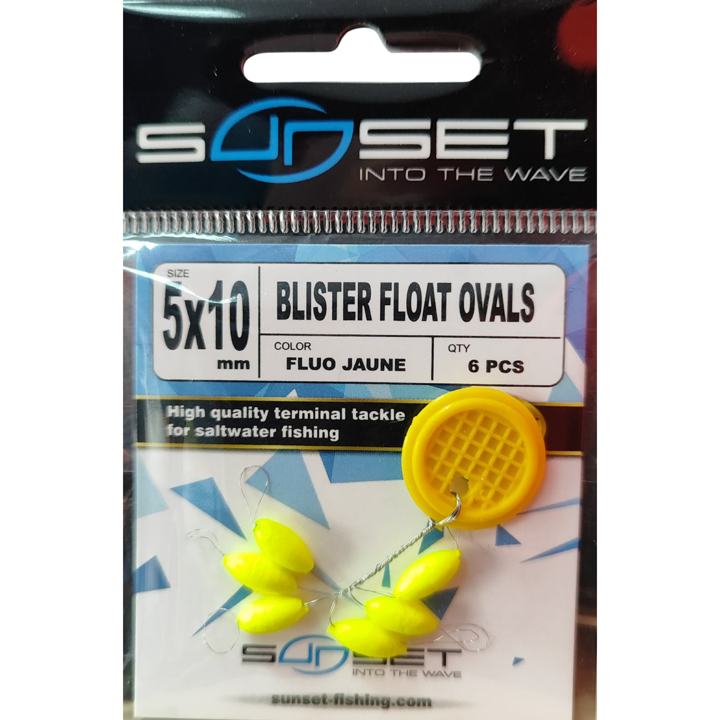 SUNSET Blister float ovals 5x10