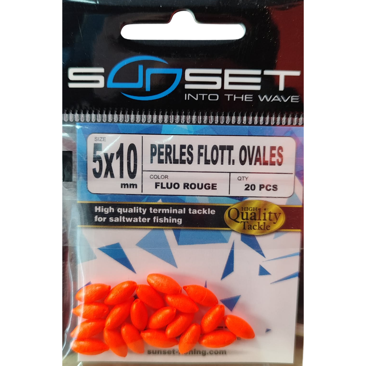 SUNSET Perles Flottantes Ovales 5x10mm