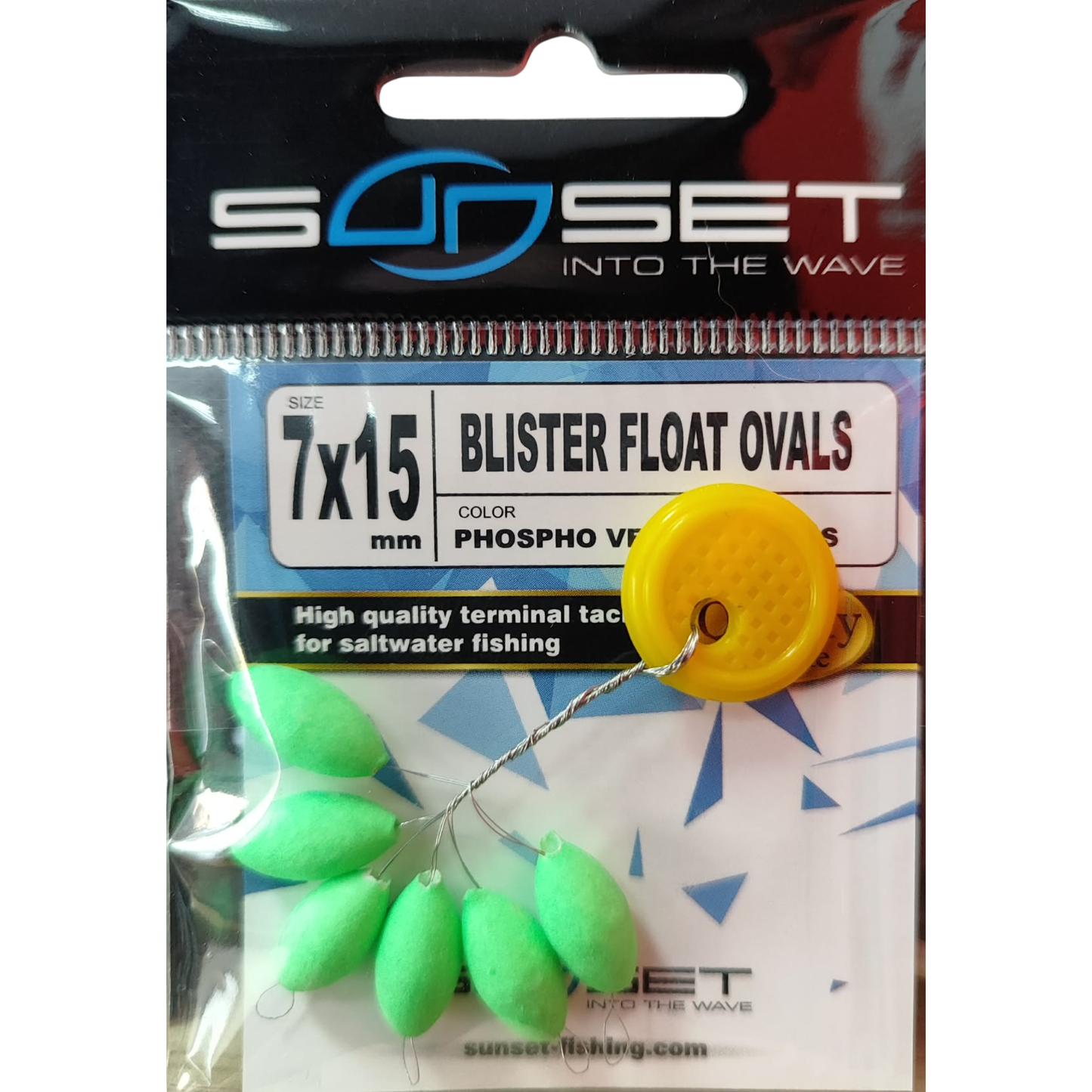 SUNSET Blister float ovals 7x15