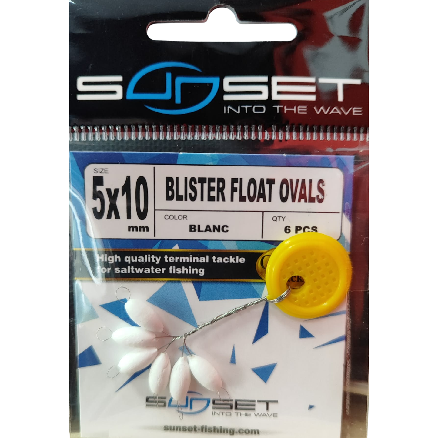SUNSET Blister float ovals 5x10