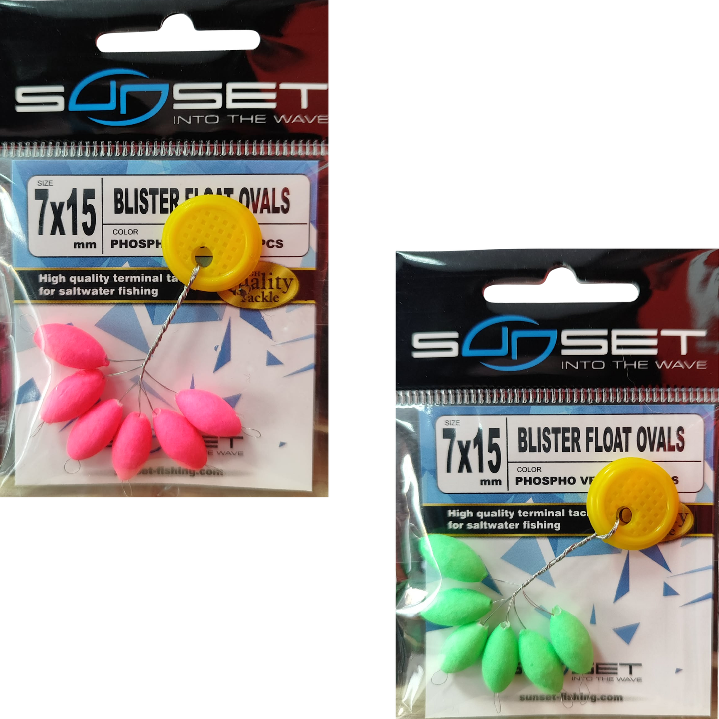 SUNSET Blister float ovals 7x15