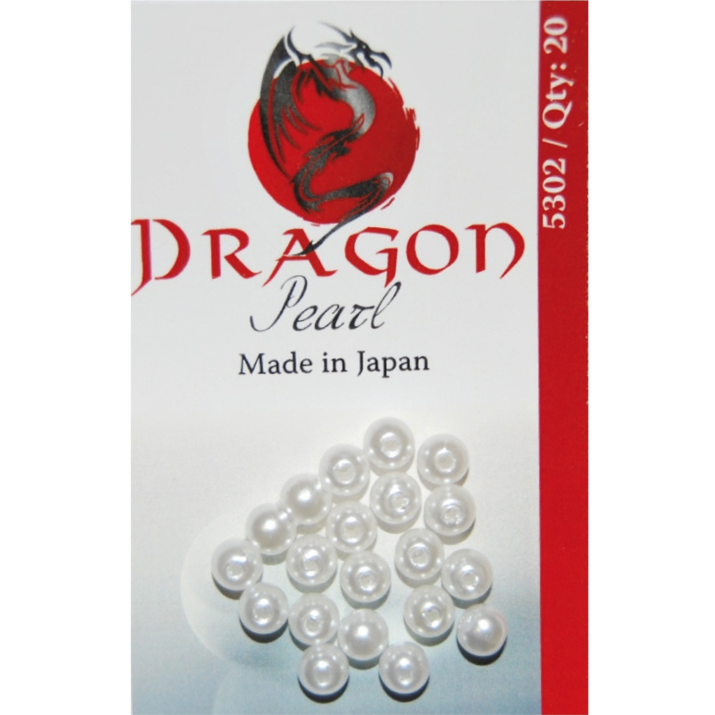 DRAGON Χάντρες 5302 6mm White